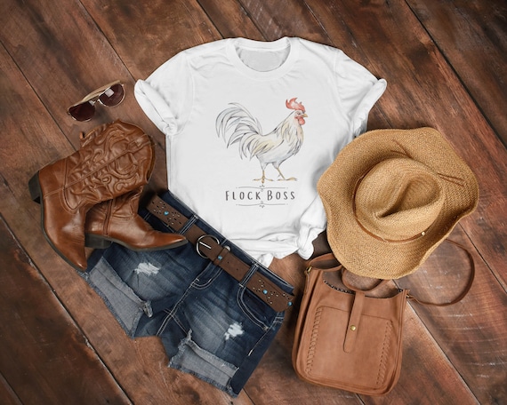 Flock Chicken Boss T-Shirt. Chicken Gift For Men And Women Flock Chicken Boss T-Shirt. Chicken Gift For Men And Women