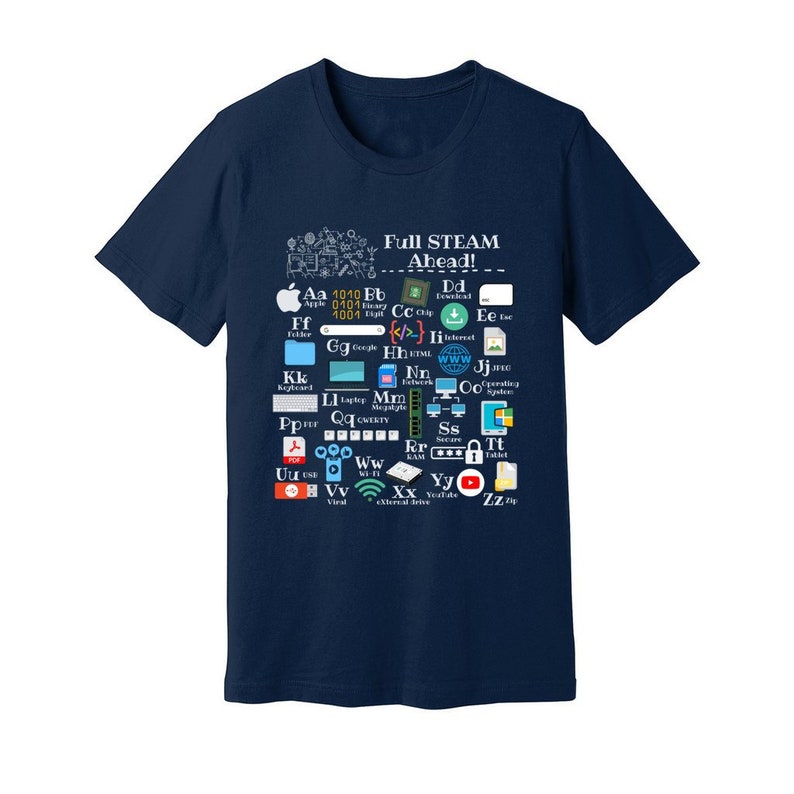 Technology Teacher Alphabet Shirt, STEAM Classroom Teacher Shirt, Computer Science Teacher Shirt, Elementary Tech Teacher Shirt, STEM Shirt image 5
