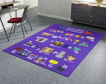 Art Alphabet Classroom Rug, Kids' Art ABC Rug, Art Teacher Alphabet Rug, Art Class Alphabet Rug, Elementary Art Classroom ABC Rug