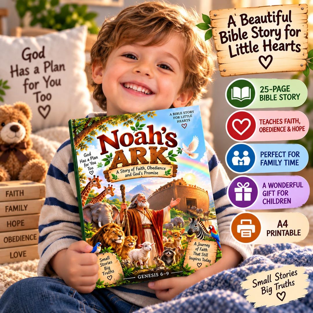 Noah's Ark Story & Activities | Printable Nursery Guide for Kids Bible ...