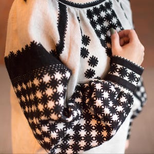 Handmade borshchivska vyshyvanka made in ukraine Traditional blouse in boho style Ukrainian embroidery vyshyvanka for woman