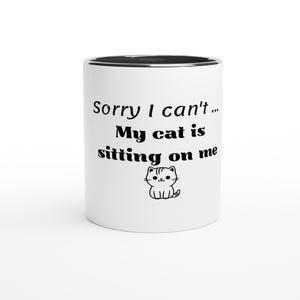 Beautiful 11oz Ceramic Mug with Cat Picture - funny cat coffee mugs