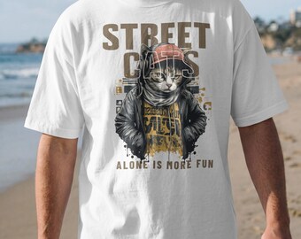 Street Cats Anime Clipart, Urban Hoodie SVG, T-Shirt Design (Digital Download)