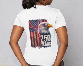 Águila Americana del 250 Aniversario – Gráfico Patriótico del Semiquincentenario de EE. UU.