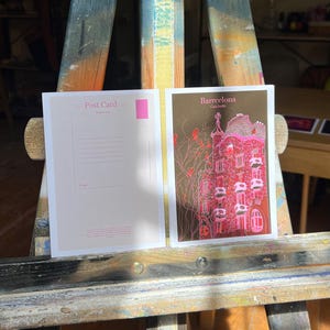 Postkarte Barcelona Spanien