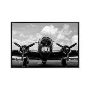 B-17 Flying Fortress Poster - Vintage Military Wall Art - WWII Airplane Artwork - Warbird Prints - Gifts for Pilots and Aviation Lovers