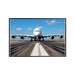 Airbus A380 Poster - Airline Aviation Wall Art - Airplane Artwork and Photography Print - Gifts for Pilots and Aviation Lovers