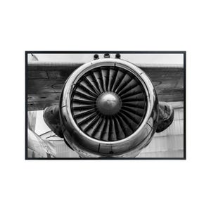 Jet Turbine Luftfahrt Wandkunst - Flugzeug Druckwerk, Piloten Hangar Dekor