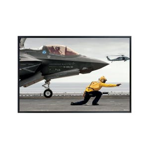 F-35 Lightning II Fighter Jet Poster - Airforce Wall Art - Airplane Artwork and Photography Print - Gifts for Pilots and Aviation Lovers