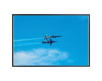 Blue Angels FA-18 Super Hornet Poster: Precision Flying Wall Art