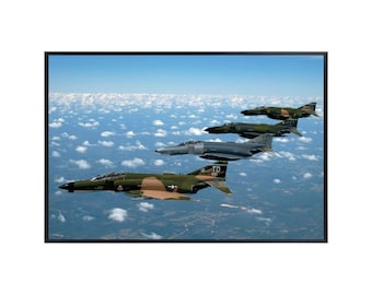 F-4 Phantom Poster: Military Aviation Wall Art for Pilots