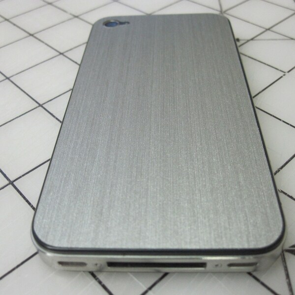 Brushed Stainless Steel iPhone 4 Skin(FREE SHIPPING)