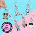 Eve Wall-E Funny Keychain Best Friends Keychains Wild Robot Anime Keychain Couple Keychain Gift Y2K Keychain Bag Tag Keychain product logo