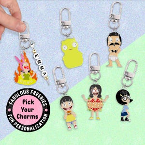 Louise Belcher Grappige Sleutelhanger Beste Vrienden Sleutelhangers Bobs Burgers Anime Sleutelhanger Paar Sleutelhanger Cadeau Y2K Sleutelhanger Bag Tag Sleutelhanger