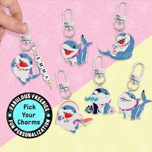 Jeff Land Shark Funny Keychain Best Friends Keychains Superheroes Gaming Keychain Couple Keychain Gift Y2K Keychain Bag Tag Keychain