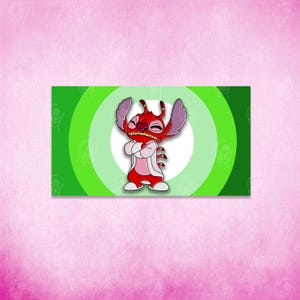 Leroy Stitch Rolig Emaljnål Set Alien Stitch Anime Emaljnål Söt Anime Nålar Kawaii Anime Nålar Displaynål Ita Väsknål bild 3