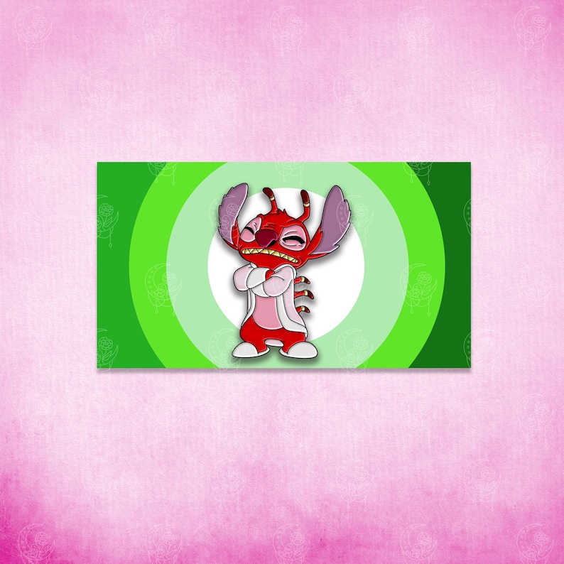 Leroy Stitch Rolig Emaljnål Set Alien Stitch Anime Emaljnål Söt Anime Nålar Kawaii Anime Nålar Displaynål Ita Väsknål bild 3