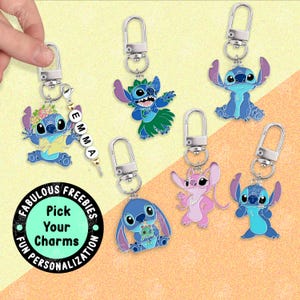 ハワイアン スティッチ かわいいキーホルダー 親友キーホルダー オハナ スティッチ アニメキーホルダー カップルキーホルダー ギフト Y2K キーホルダー バッグタグ キーホルダー