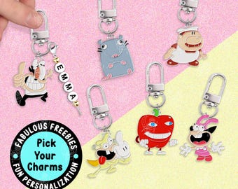 Llavero divertido de Peppino, llaveros de mejores amigos, llavero de torre de pizza, llavero de juego, llavero de pareja, regalo, llavero Y2K, llavero con etiqueta para bolso