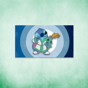 Leroy Stitch Rolig Emaljnål Set Alien Stitch Anime Emaljnål Söt Anime Nålar Kawaii Anime Nålar Displaynål Ita Väsknål bild 4
