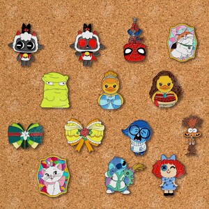 Leroy Stitch Rolig Emaljnål Set Alien Stitch Anime Emaljnål Söt Anime Nålar Kawaii Anime Nålar Displaynål Ita Väsknål bild 10