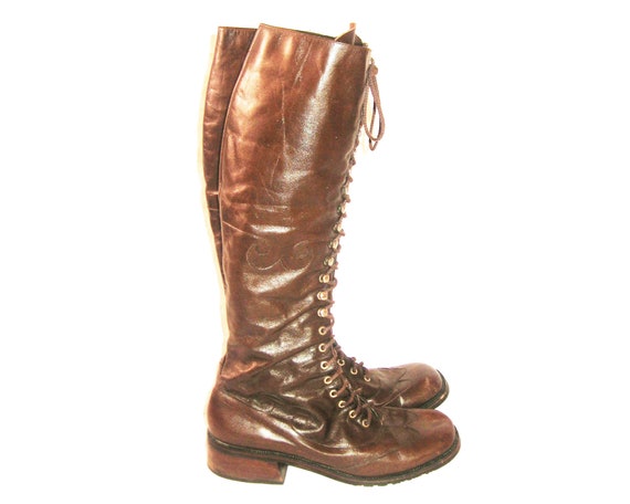 ロングブーツ FLOT LEATHER BOOTS (ORGAN BROWN) FLOT LEATHER BOOTS (ORGAN BROWN) - Atelier de LUMEN