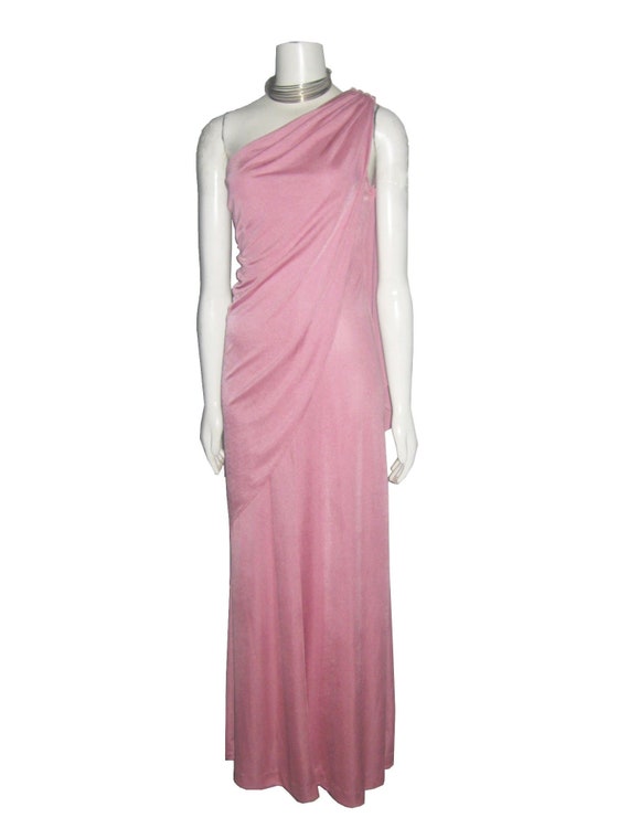 Vintage Fredericks Of Hollywood Pink Asymmetrical… - image 1