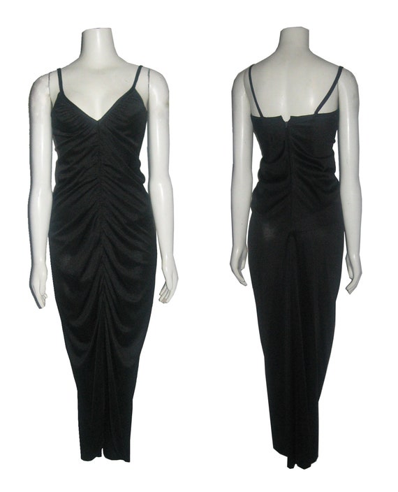 black spaghetti strap tulip skirt dress Tulip Appliqué Dress main image 1