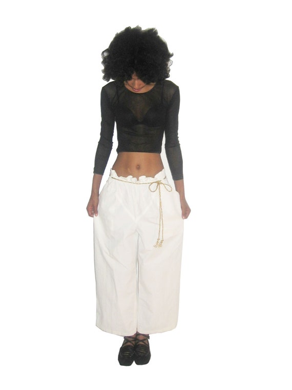Vintage Issey Miyake Designer Avante Garde Off Whi
