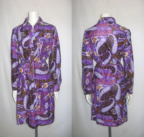 Vintage Gailord Mult-Color Psychedelic Paisley Pri