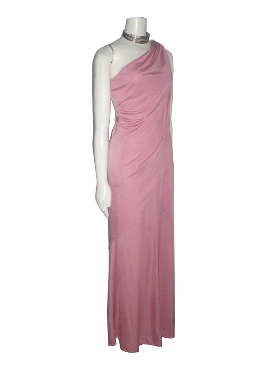 Vintage Fredericks Of Hollywood Pink Asymmetrical… - image 2