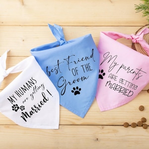 Best Friend Of The Bride/Groom Wedding Dog Bandana,Wedding Dog Bandana,Dog Wedding Attire,Wedding Dog Gift Dog Of Honor,Dog Ring Bearer