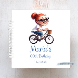 Álbum de 50 cumpleaños personalizado, Libro de visitas divertido personalizable, Regalo de recuerdo para la abuela, Libro de visitas personalizado para el 60 cumpleaños, 70 cumpleaños
