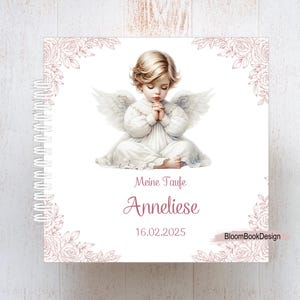 Album de première communion personnalisé, livre d'or de baptême personnalisable, album de confirmation, livre d'or de baptême, cadeau de baptême personnalisé