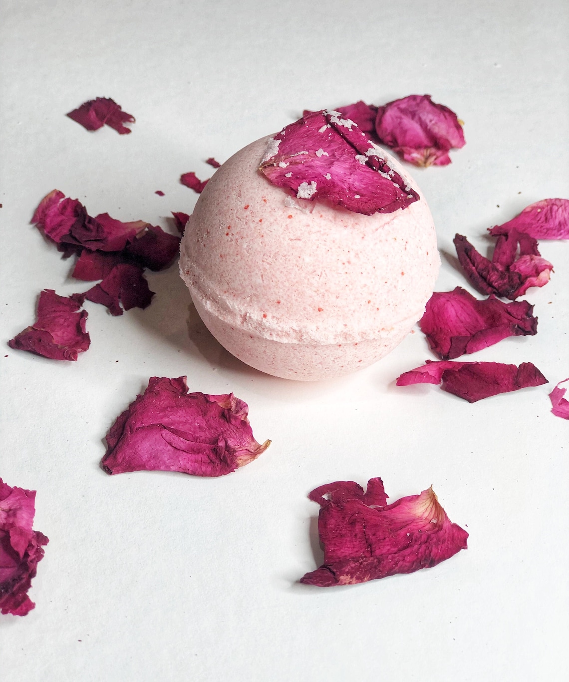 Handmade Organic Vegan Natural Rose Bath Bomb  Relaxing  image 0