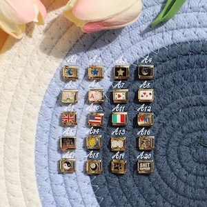 Pulsera de oro italiana con dijes personalizados, pulsera de la amistad italiana personalizada, regalos para ella, regalo de cumpleaños hecho a mano