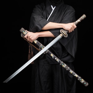 Handmade Tang Hengdao Saber – Chinese Warrior Sword, Cosplay Display