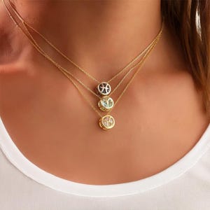 Zodiac Necklace, Astrology Signs, Astrology Pendant Necklace, BirthStone Necklace, Constellation Necklace, Pendant Necklace Birth Sign, Birthstone Jewelry, Birthday Gift