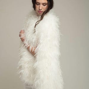 Ostrich Feather Bridal Cape