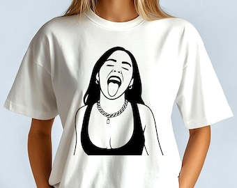 Billie Ellish clipart png SVG, shirtontwerp (digitale download)