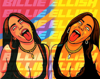 Billie Eilish 20 oz beker, png, digitale download