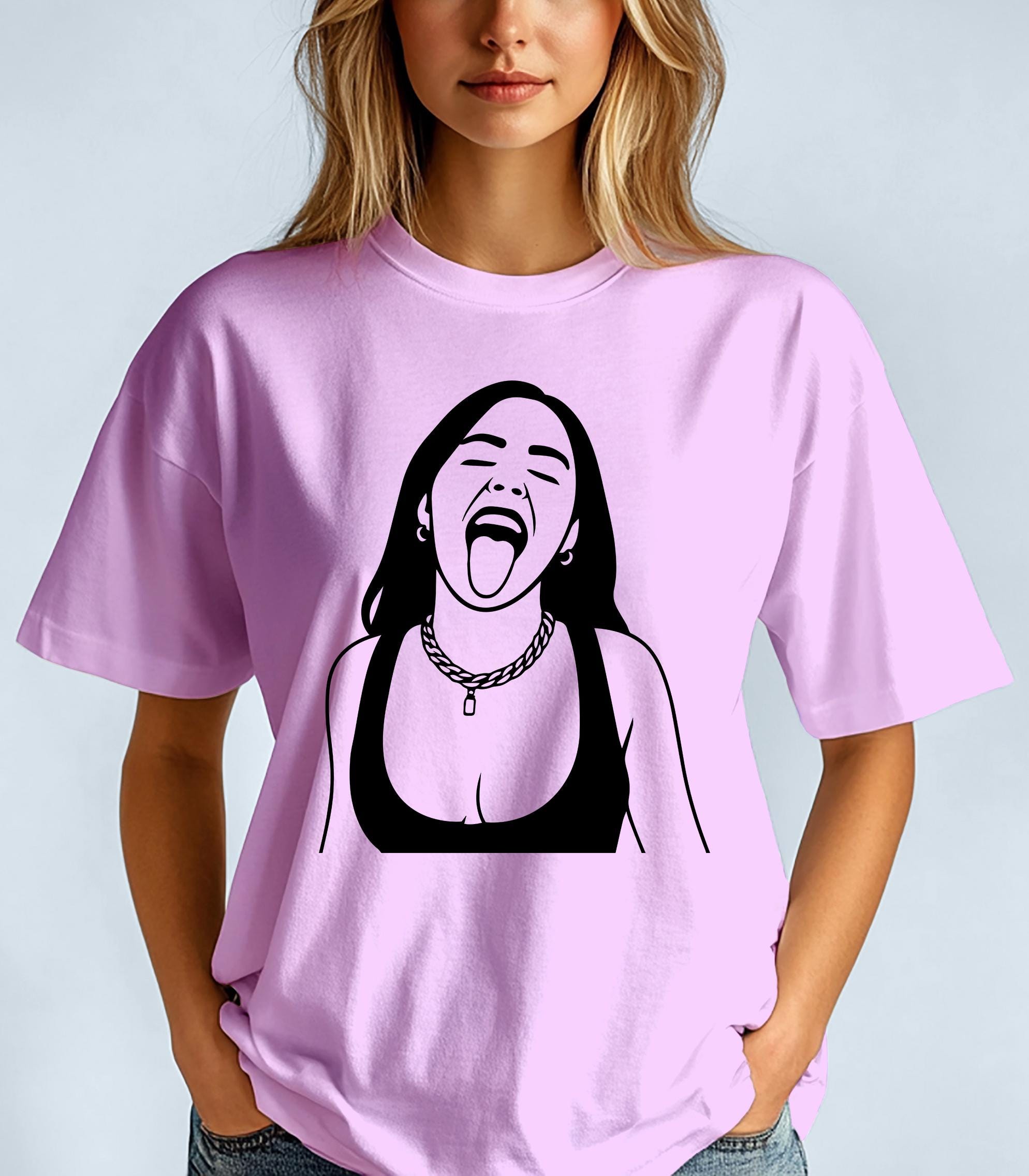 Billie Eilish Fan T-Shirt Mit Racer Logo Jumbo | Offizielles Lizenz-Merch In Rot, Unisex Größen S-XXL
