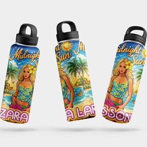 Zara Larsson middernachtzon bekerontwerp, tropisch strand, png (digitale download) afbeelding 5