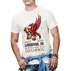プレミアリーグチャンピオン 2024/25 リバプールFC Tシャツ（LFCファン