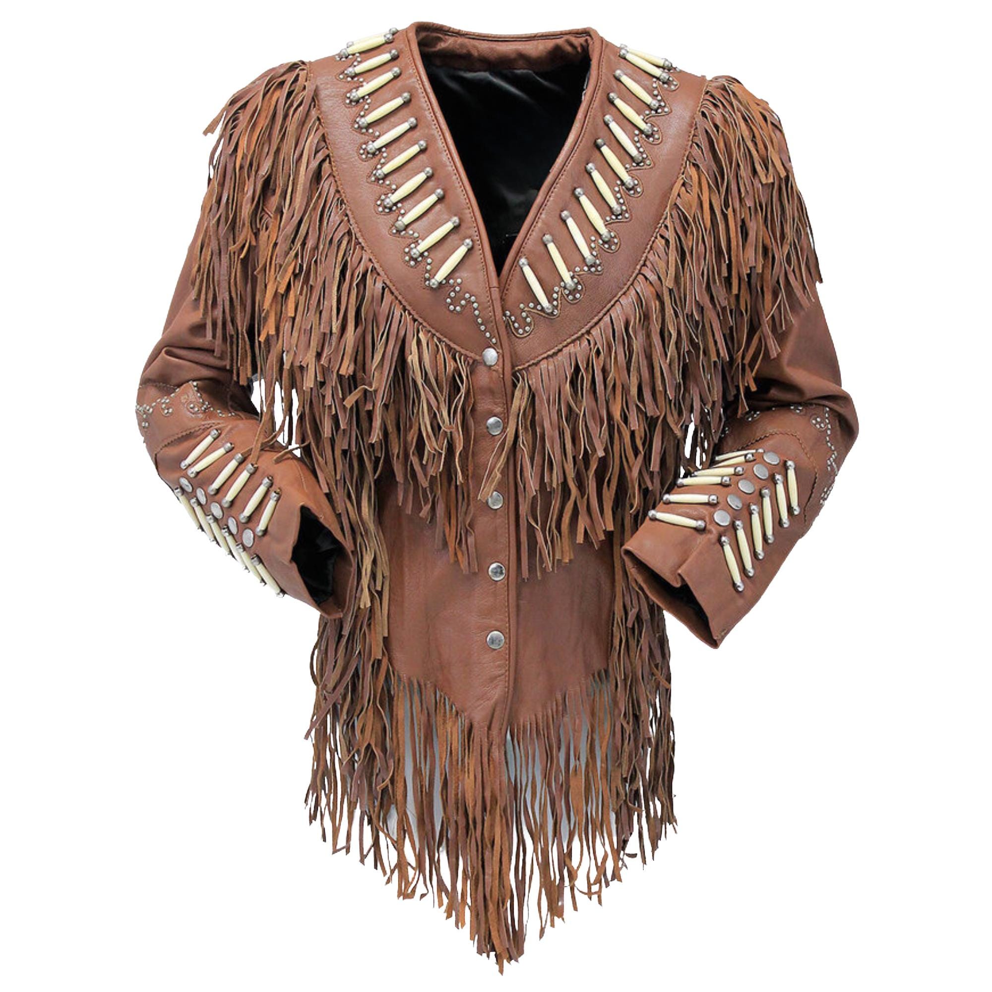 Veste Western En Daim Frangé - Style Cowboy Rodeo Boho - Taille M - Neuf Avec étiquettes