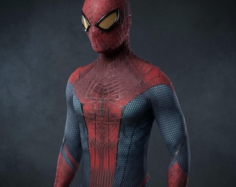 Adult Spiderman Cosplay Suit – Red Blue Spider Bodysuit, Superhero Zentai Costume, Comic Con Outfit, Halloween Full Body Suit