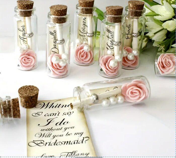 Bridesmaid Proposal Message Bottle
