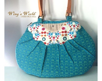 Unique Fabric & Leather Bags Purses Jewelries by WingsWorld