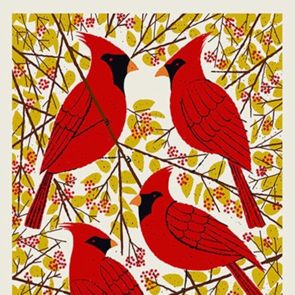 Cardinals, Home Decor, Wall Art, Bird Lovers, Bird Art