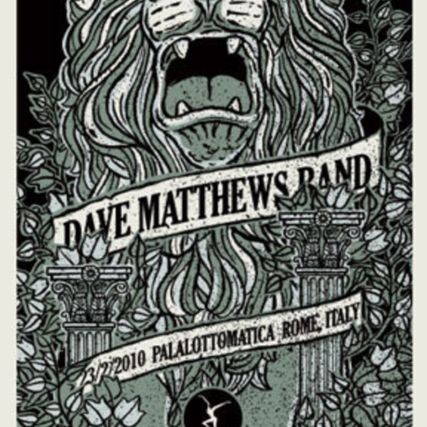 Dave Matthews Rome Lion silkscreen Poster